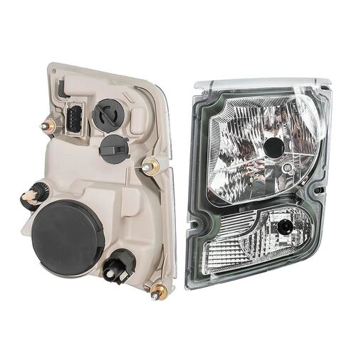 Farol Esquerdo Com Pisca e Lâmpada H4 Volvo VM17 VM21 VM23 VM260 VM310